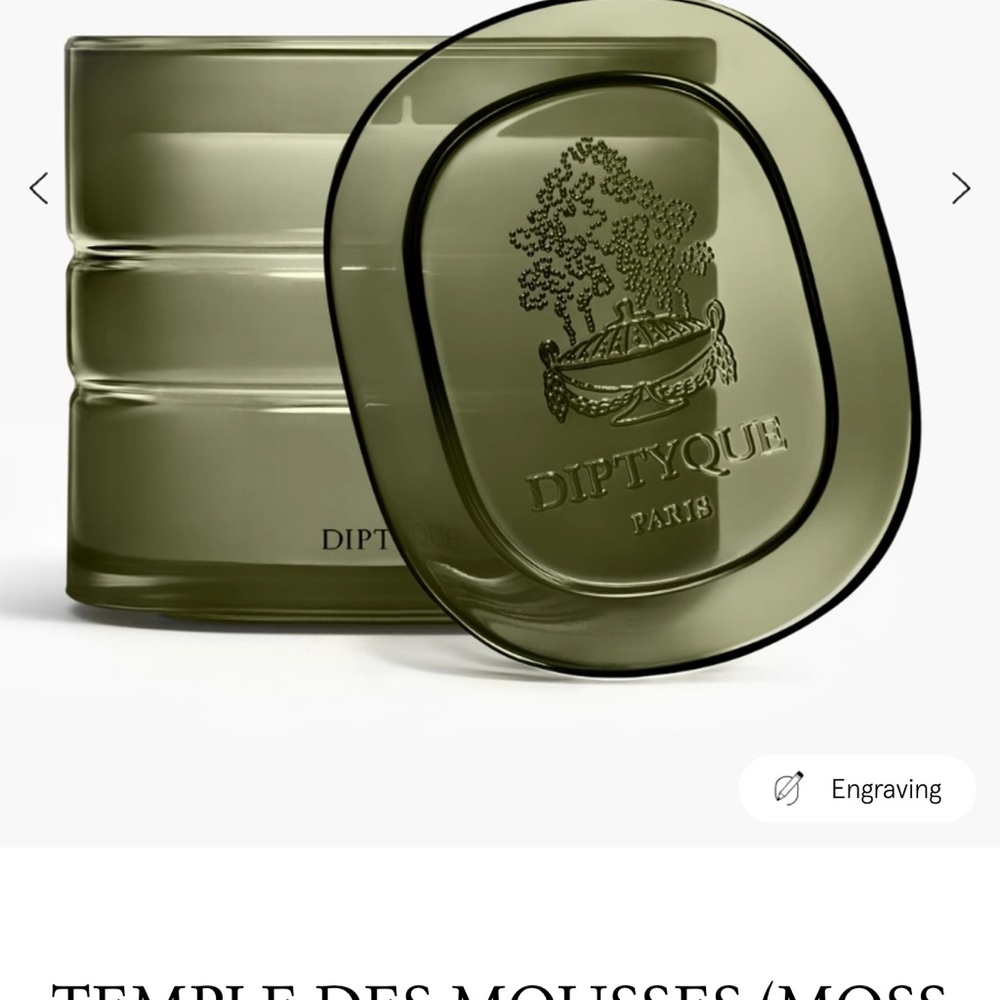 NIB Diptyque Temple des Mousses (Moss Temple) Candle - Picture 4 of 5